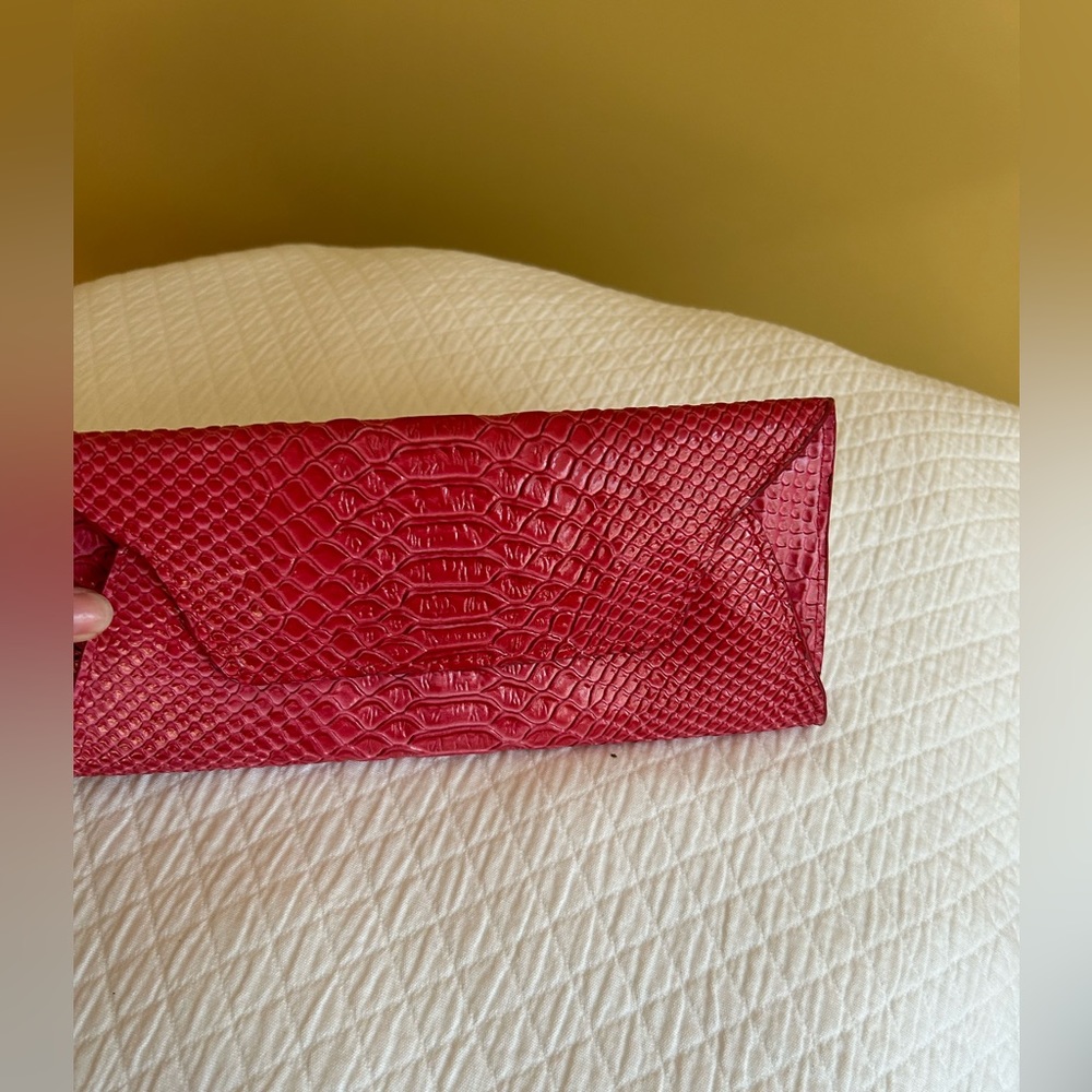 Fuchsia wallet/ clutch